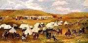 Charles M Russell Cowboy Camp During The Round Up china oil painting reproduction